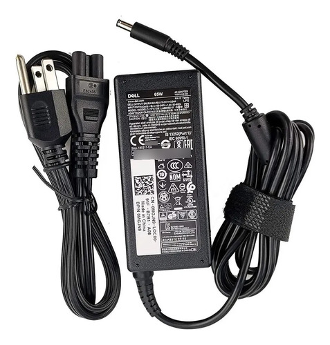 Cargador Marca Dell Punta Delgada 19.5v 3.34a