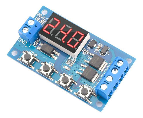 Modulo Temporizador 5 A 36v Dc Mosfet Trigger Programable