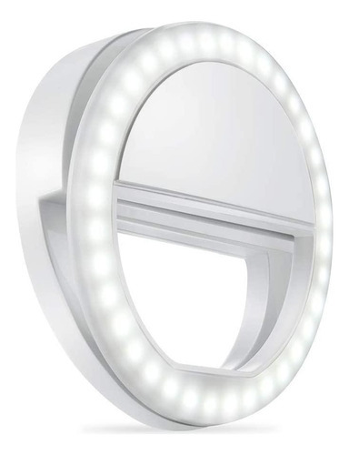 Anillo de luz con clip para selfies, flash celular universal