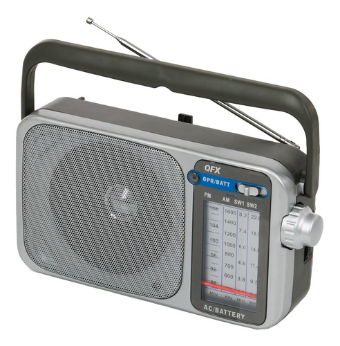 Radio Portátil Qfx R-24 Retro Am/fm/sw1 Y Sw2