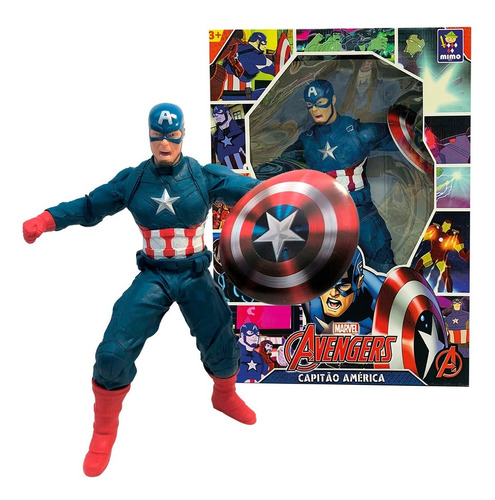 Muñeco Capitan America Figura Articulada Gigante 