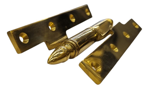 Bisagra Pomela 110x60 Doblecontacto Perilla Izquierda Bronce