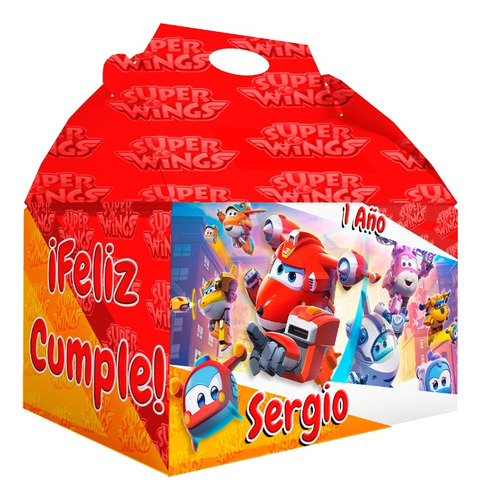 100 Caja Dulcera Bolo Aguinaldo Box Lunch Super Wings