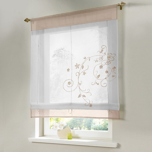 Cortina De Ventana Bordada De Persianas Romanas Más Nuevas,