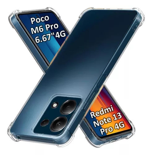 WIMSPEED - Funda transparente para Xiaomi Poco M6 Pro (6.8 pulgadas),  paquete de 2 fundas delgadas y suaves de TPU anti-amarilleamiento, funda de  silicona antiarañazos, a prueba de golpes, para Xiaomi Poco