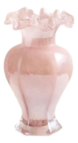 Florero De Vidrio, Florero Hidropónico Para , Rosa