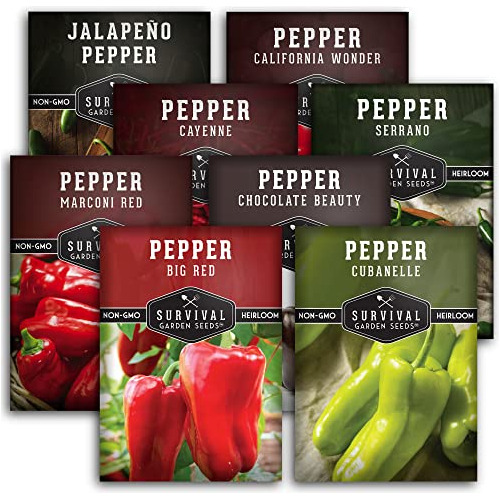 Colección Eight Peppers - Pimientos Grandes, Cayena, J...