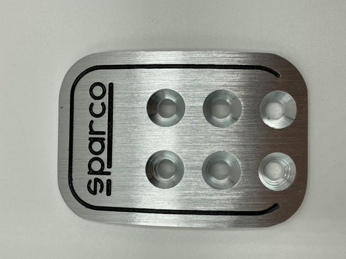 Imagen 5 de 6 de Pedales Sparco Carro Aluminio Con Gomas O Sin Gomas, Nuevos