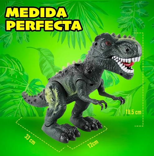 Imagen 2 de 8 de Tiranosaurio Dinosaurio Juguete Luces Sonido Y Movimientos