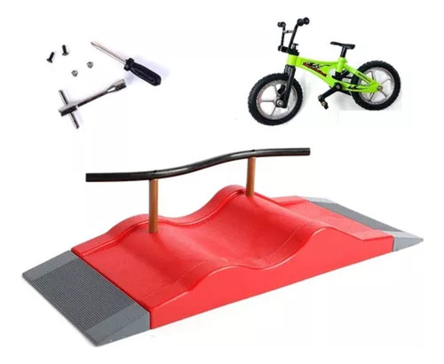 Skatepark Pista Para Finger Skate Bicicleta Rampa Bici