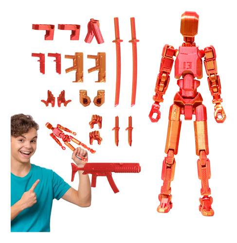 Figura Acción T13,juguetes Robot Multiarticulado Impreso3d