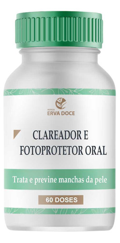 Composto Clareador E Fotoprotetor Oral 60 Capsulas