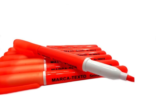 120 Canetas Marca Texto Cor Rosa/laranja Super Promoção