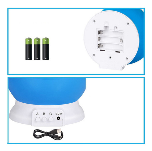 Y Lámpara Led Con Proyector De Noche Estrellada For Dormir