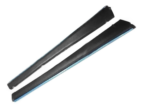 Imagen 2 de 4 de Estribos Vocho Vw Sedan Negros Con Filo Cromado Izq Der
