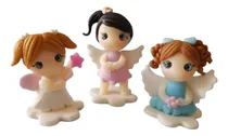 Comprar Souvenirs 20 Angelitos Bautismo Centros Mesa Porcelana Fría