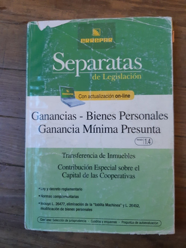 Libro - Separatas De Legislacion - Ganancias - Bienes Pers.