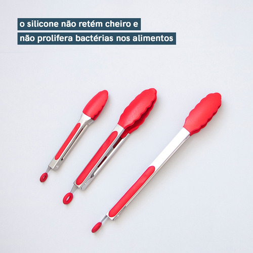 Pegador Com Trava P 17cm - Oikos Cor Vermelho