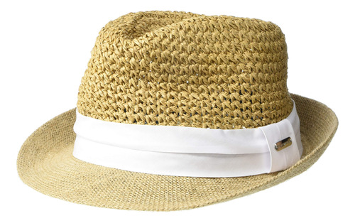 Steve Madden Fedora Para Mujer, Blanco