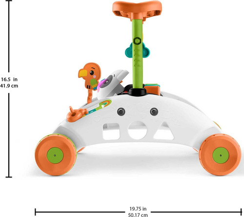 Andador Doble Panda Para Bebés Con Bloques Educativos Color