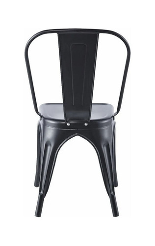Imagen 5 de 6 de Silla de comedor Garden Life Tolix, estructura color negro, 4 unidades