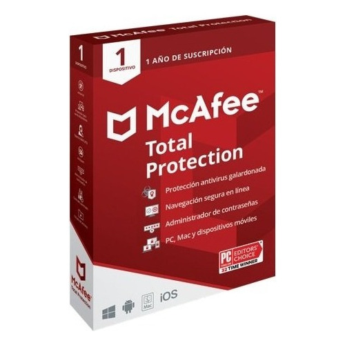 Mcafee Total Protection 1 Dispositivo 1 Año Digital