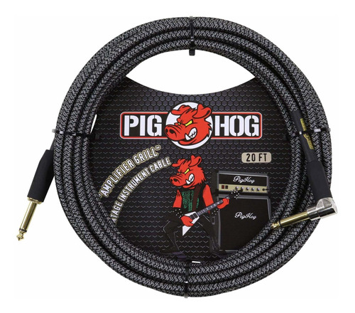 Pig Hog Pch20agr Cable Instrumento Para Guitarra Angulo