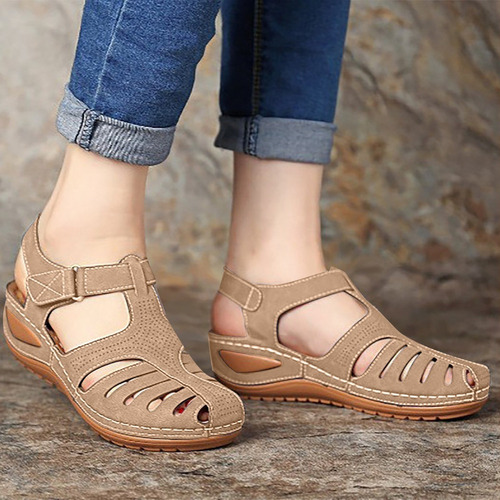 Sandalias De Verano Para Mujer 9j Zapatos Planos De Color Só