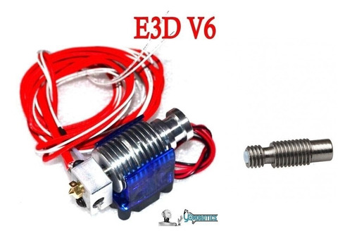 Extrusor Hotend Head E3dv6 V6 1.75mm Impresora 3d + Fan