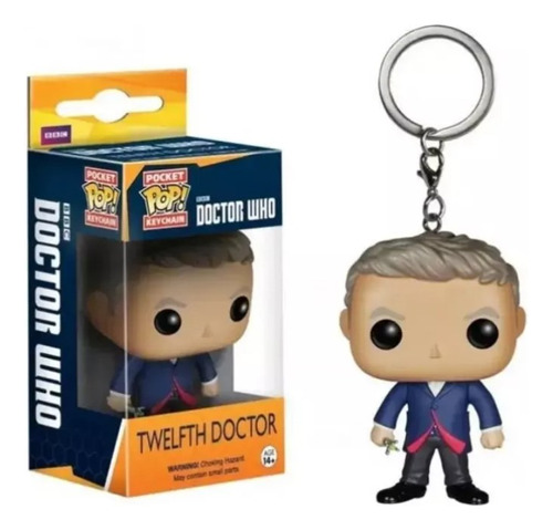 Llavero Pocket Pop: Doctor Misterio / Doctor Who Twelfth