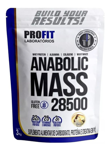  Profit Hipercalórico Anabolic Mass 28500 3kg