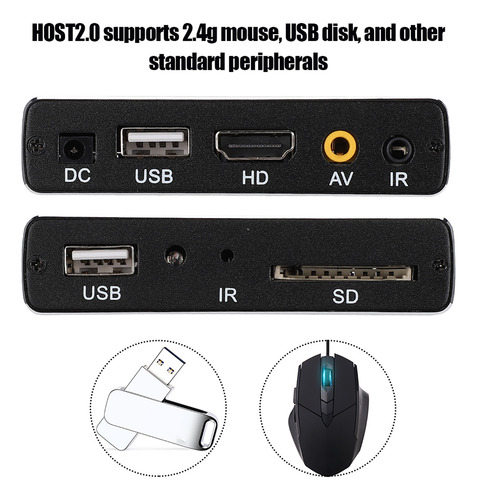 Reprodutor De Mídia Doméstico 4k Full Hd Digital Usb S Spdif