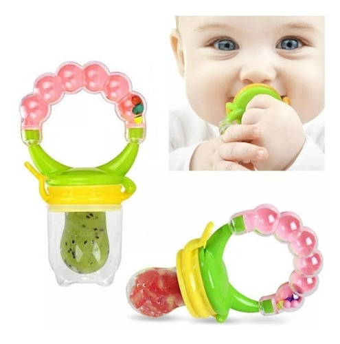 Imagen 4 de 4 de Chupón Sonaja Bebes Fruta, Alimentos Papilla Con Su Seguro.
