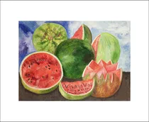 Comprar Lamina Fine Art Viva La Vida Frida Kahlo 40x50 Cm Myc Arte