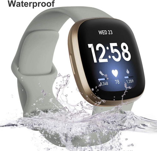 Imagen 3 de 9 de 4 Mallas P/ Reloj Fitbit Versa 3 / 4 & Sense 1 & 2 Large