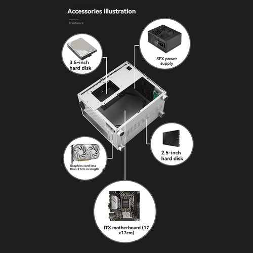 Funda Para Pc O0micro-itx Sktc A17 Sgcc, Soporte Para Comput