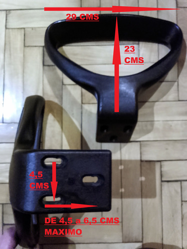 Repuesto 2 Apoyabrazos Clasic Para Silla Oficina Pc Belgrano (Usado)