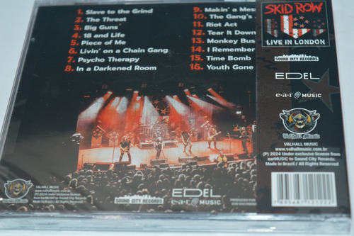 Skid Row - Live In London (cd Acrílico - Lacrado)