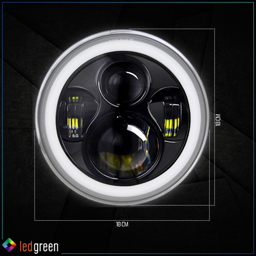 Imagem 6 de 8 de Par Farol Led Troller Até 2013 Drl Seta Alto Baixo + Suporte