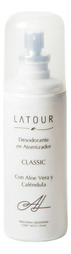 Desodorante Atomizador Andre Latour Classic Corporal 110 Ml Fragancia Aloe Vera