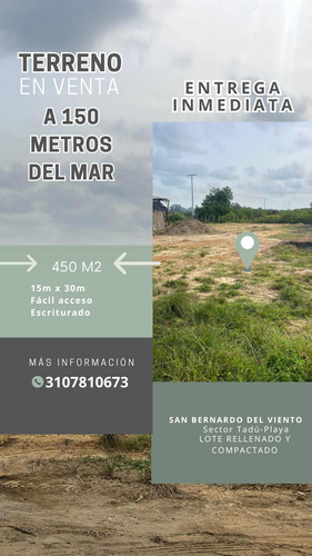 Lote De 15x30 A 150m Del Mal. Calzado Y Compactado