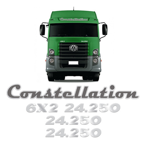Faixa Constellation Adesivo Teto + Emblemas Caminhão 24.250