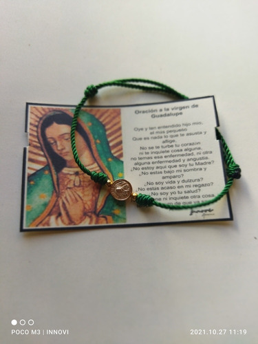 Lote De 50 Pulseras De Virgencita De Guadalupe Para Recordat