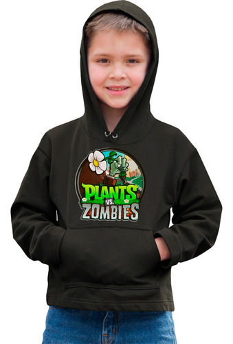 Sudadera Alfa Infantil De Juego Movil Plantas Vs Zombies