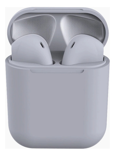 Audífono Inalámbrico Bluetooth Inpods 12 Manos Libres 5.0 Color Gris