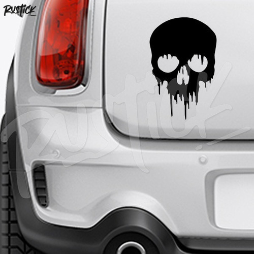 Ploteo Calavera Mancha Pintura Psico Stickers Tuning 20cm