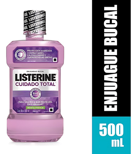 Enjuague Bucal Listerine Cuidado Total X 500ml