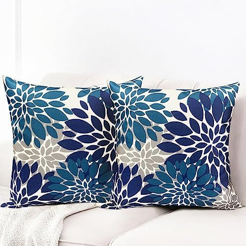 Rysmiyou Juego De 2 Fundas De Almohada Decorativas, Color Az