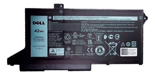 Batería original Dell WY9dx de 11,4 V, 42 W, 3500 mAh