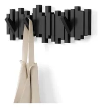 Comprar Perchero De Pared Negro X5 Sticks
